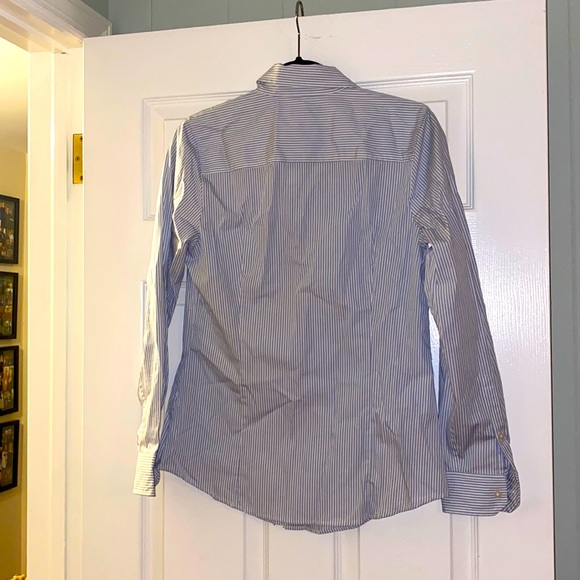 Gap NWT White w/ Blue Stripes button down shirt  S - Picture 3 of 3